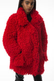 "Wild Rose" Fur Coat [RED]