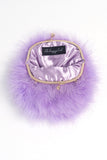 "Purple Reign" Fur Ball Clutch
